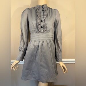ALICE by Temperley Gray Long Sleeve Dress Sz 7